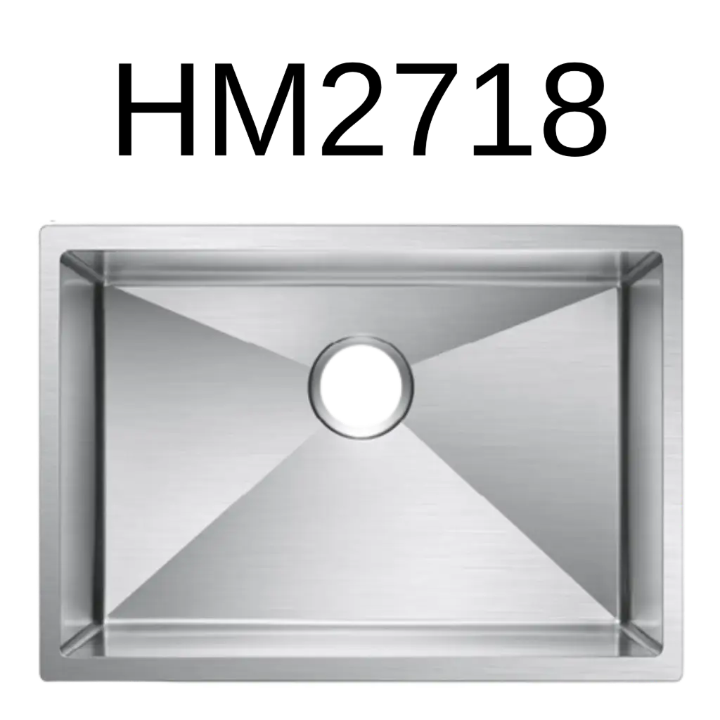 [HM-2718] PrimaSink HM-2718 27 x 18 Single bowl Handmade Kitchen Sink - 18 Gauge Stainless Steel