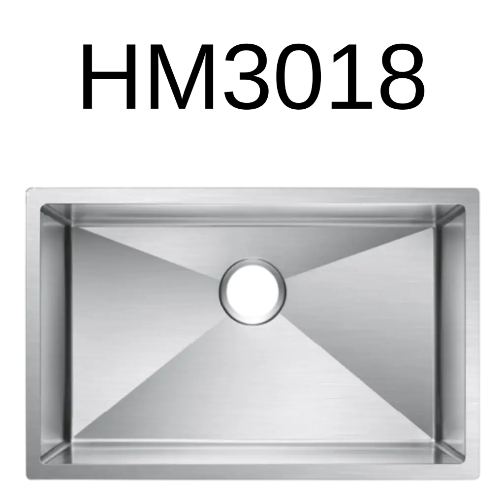 [HM-3018] PrimaSink HM-3018 30 x 16 Single bowl Handmade Kitchen Sink - 18 Gauge Stainless Steel
