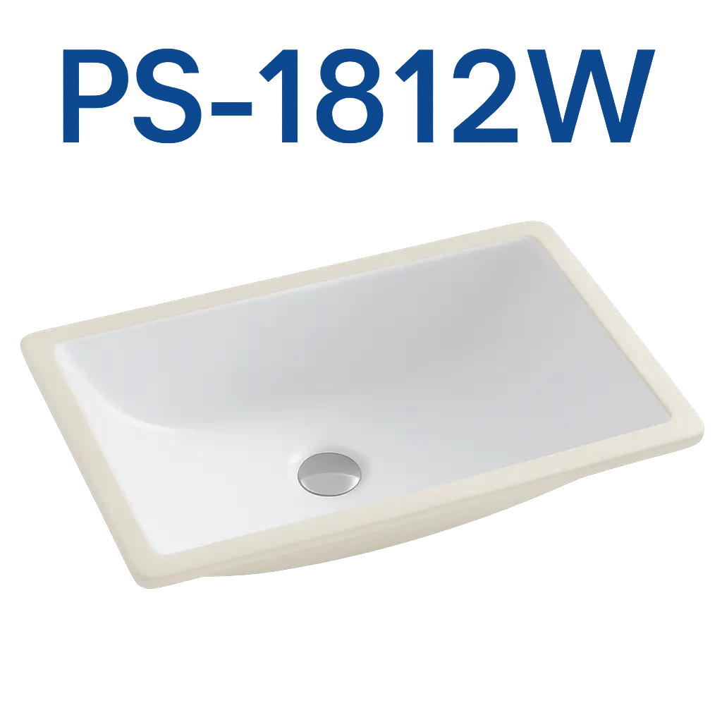 [PS-1812W] PrimaSink PS-1812W 18'' x 12'' Rectangular Vanity Sink - White