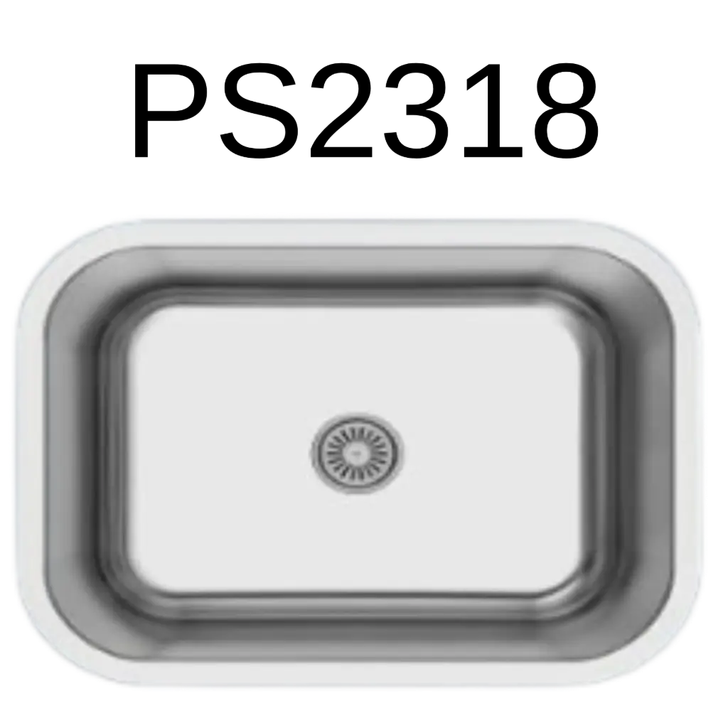 PrimaSink PS-2318 23 x 18 Undermount Single Bowl Kitchen Sink - 18 Gauge Stainless Steel