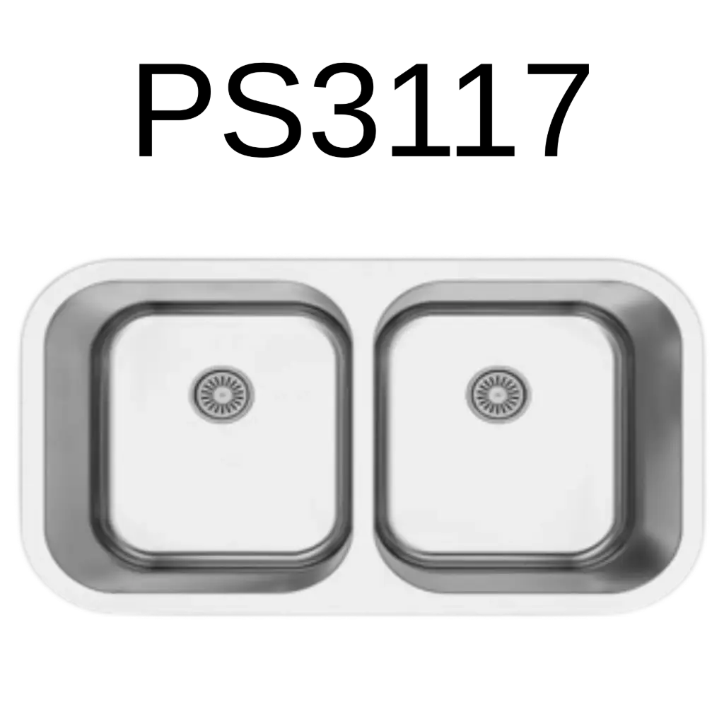 [PS-3117] PrimaSink PS-3117 32 x 18 Undermount 50/50 Double Bowl Kitchen Sink - 18 Gauge Stainless Steel
