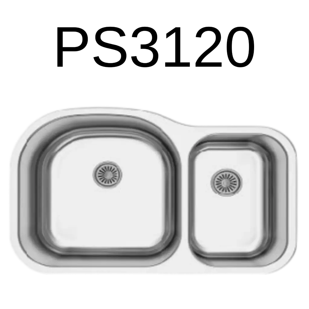 [PS-3120] PrimaSink PS-3120 31 x 20 Undermount 70/30 Double Bowl Kitchen Sink - 18 Gauge Stainless Steel