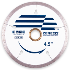 ZENESIS 4" Continuous Rim Porcelain Blade - Dry&Wet..