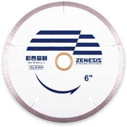 ZENESIS 5" Continuous Rim Porcelain Blade - Dry&Wet