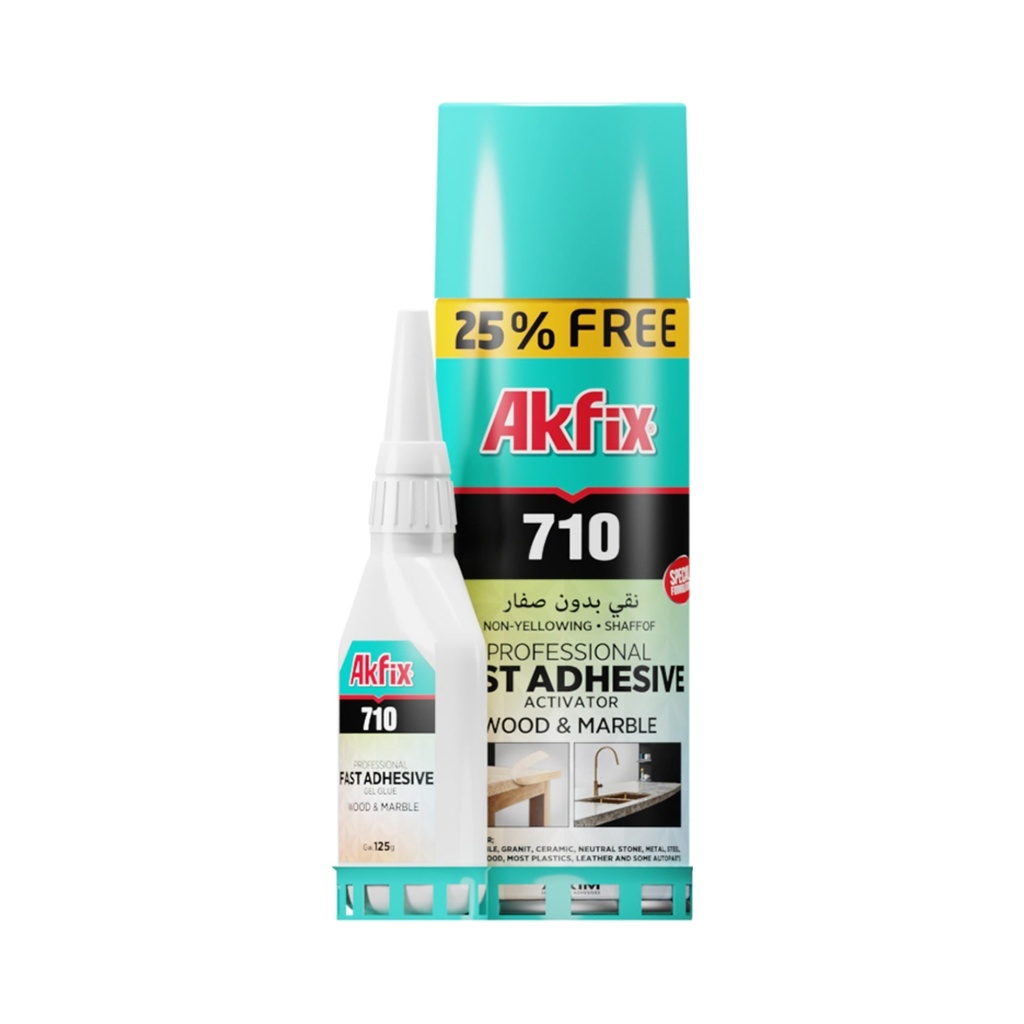 Akfix 710 Stone & Marble Fast Adhesive Kit — CA Glue + Activator