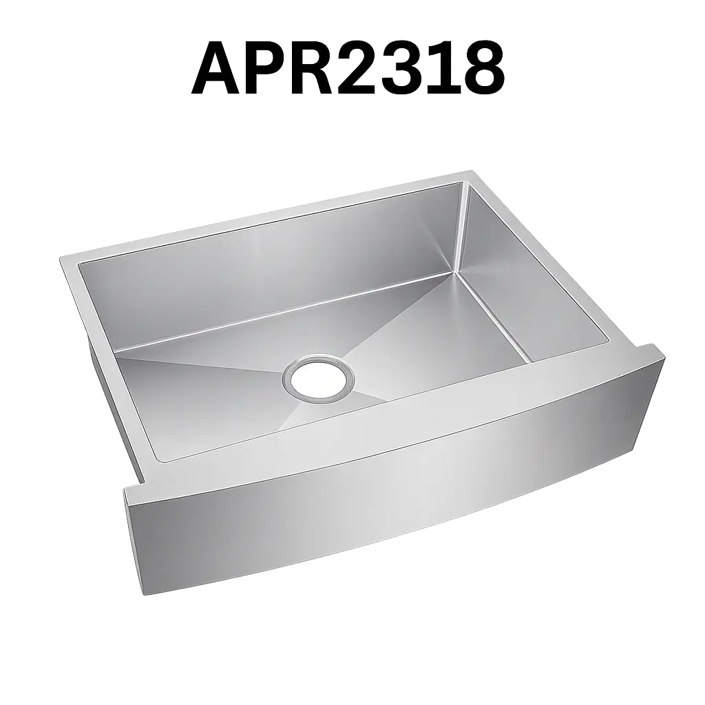 PrimaSink APR-2318 23 1/2 x 21 Single bowl Farmhouse Apron Sink - 16 Gauge Stainless Steel
