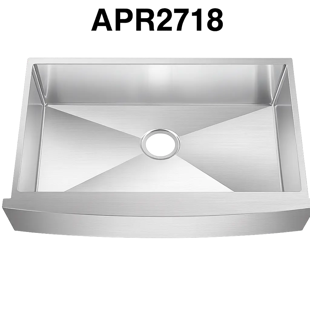 [APR-2718] PrimaSink APR-2718 26 1/2 x 21 Single bowl Farmhouse Apron Sink - 16 Gauge Stainless Steel