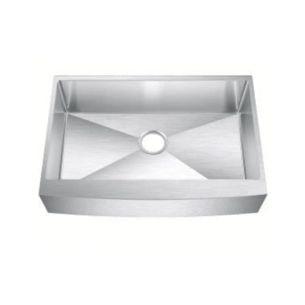 APR2718 - Single Bowl Farm Sink Fits 27" Cab. (7" Apron - 25" x 21-1/4" x 9")