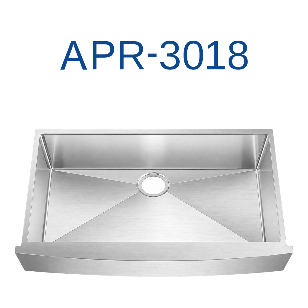 [APR-3018] PrimaSink APR-3018 29 1/2'' x 21 7/16'' Single bowl Farmhouse Apron Sink - 16 Gauge Stainless Steel