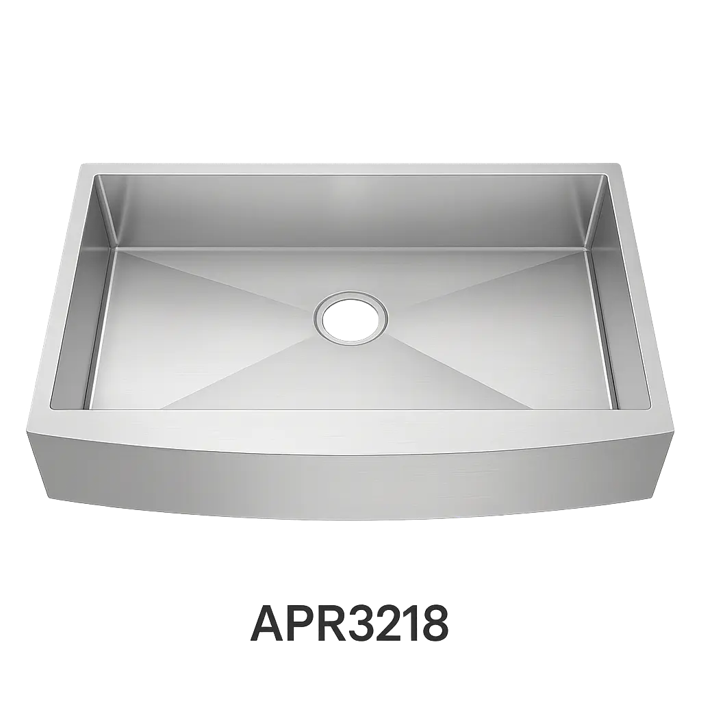 PrimaSink APR-3218 35 1/2 x 21 7/16 Single bowl Farmhouse Apron Sink - 16 Gauge Stainless Steel