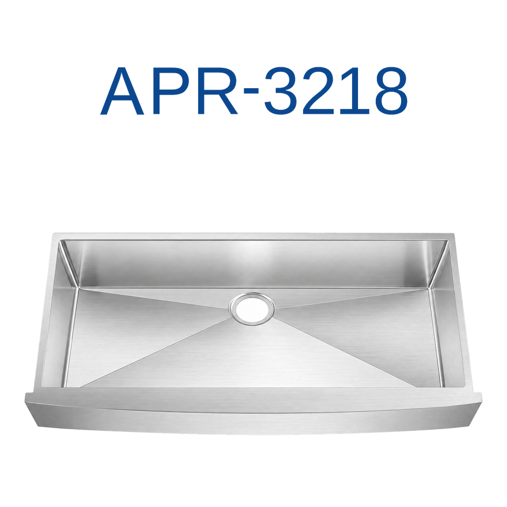 [APR-3218] PrimaSink APR-3218 35 1/2'' x 21 7/16'' Single bowl Farmhouse Apron Sink - 16 Gauge Stainless Steel