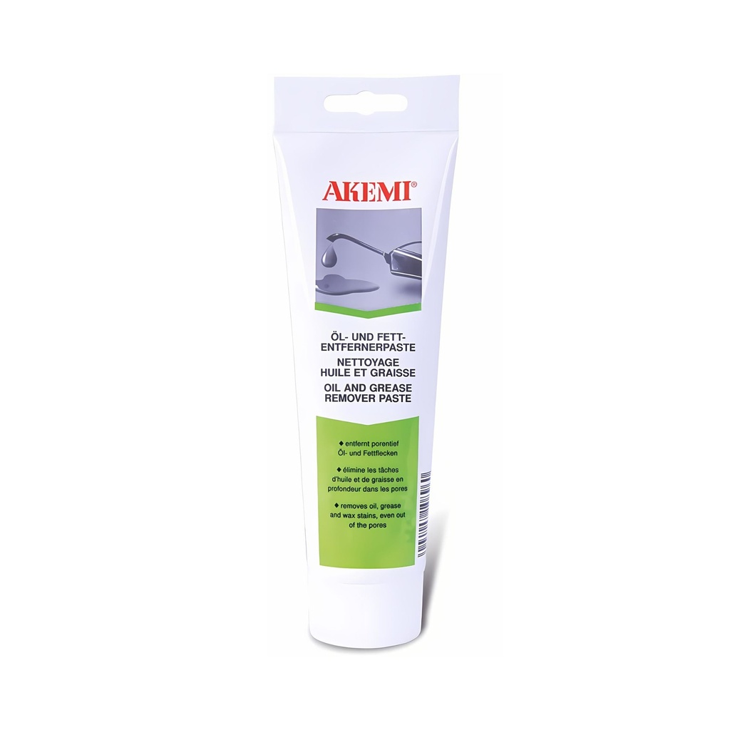 Akemi Oil & Grease Remover Paste 250 g — Solvent Poultice for Stone Stain Removal