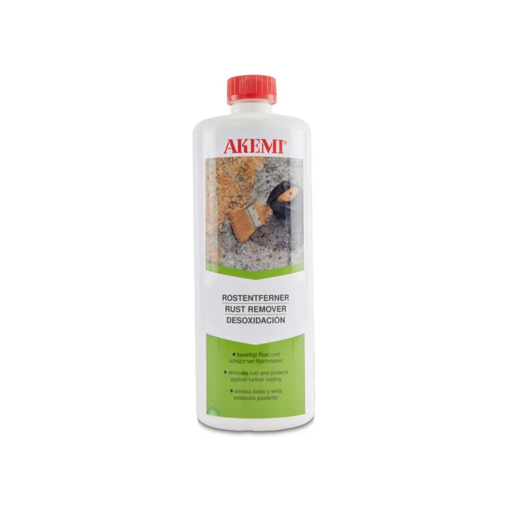 [CARE.11048] Akemi Rust Remover Marble — Water-Based Slightly-Alkaline Rust Stain Remover for Acid-Sensitive Stone (1 L)
