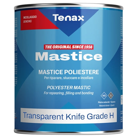 [1CAA00BJ50] Tenax Transparent Knife Grade H — High-Viscosity Polyester Stone Adhesive