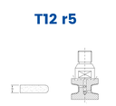 SCE21243 LINE 20 12mm Eased Top & Bottom r5 Profile T12 r5 Position 1 EHS EHS Kit (all materials, high speed)