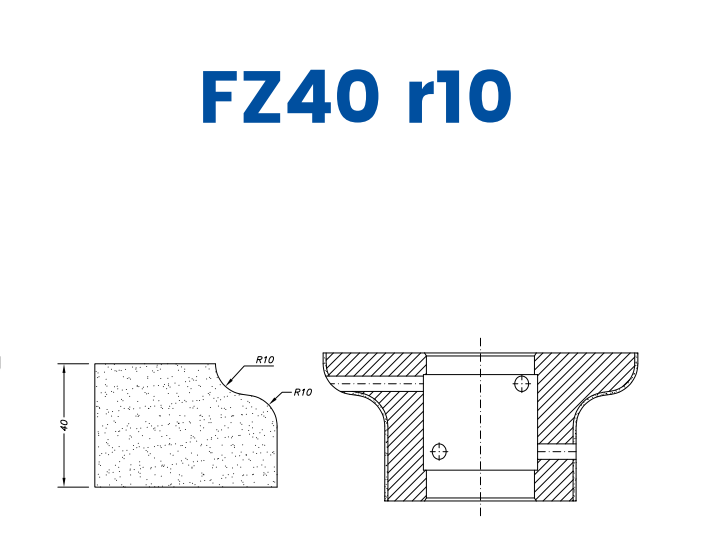 [SC61174] SC61174 40mm Modified Ogee Flat Line 60 - (Bore 35 Fitting) Profile FZ40 r10 Zenith Position 1 Standard Kit (all materials)