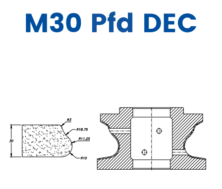 SC67192 30mm Closed Stair Tread Line 60 - (Bore 35 Fitting) Profile M30 PFD DEC Electroplated Position 1 Electroplated Kit (soft materials, marble)