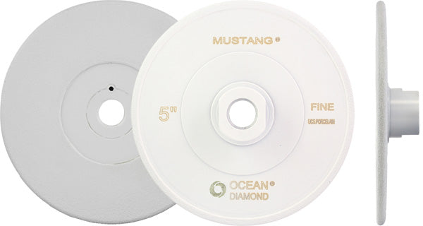 MUSTANG Brazed UCS/Porcelain Grinder 5" x 5/8"-11 Fine Grit