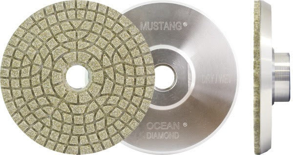 MUSTANG Resin-Bond Cup Wheel 4" x 5/8"-11, #100 Grit