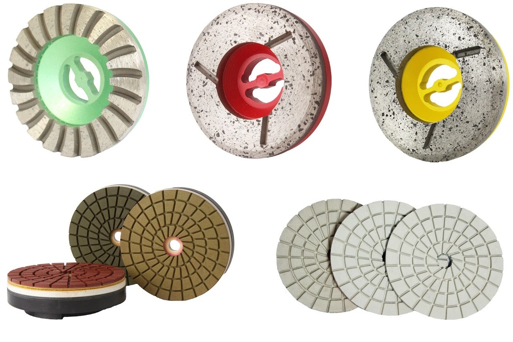 APEXX Resin Pad 4" x Pos.4 for Granite (Velcro back)