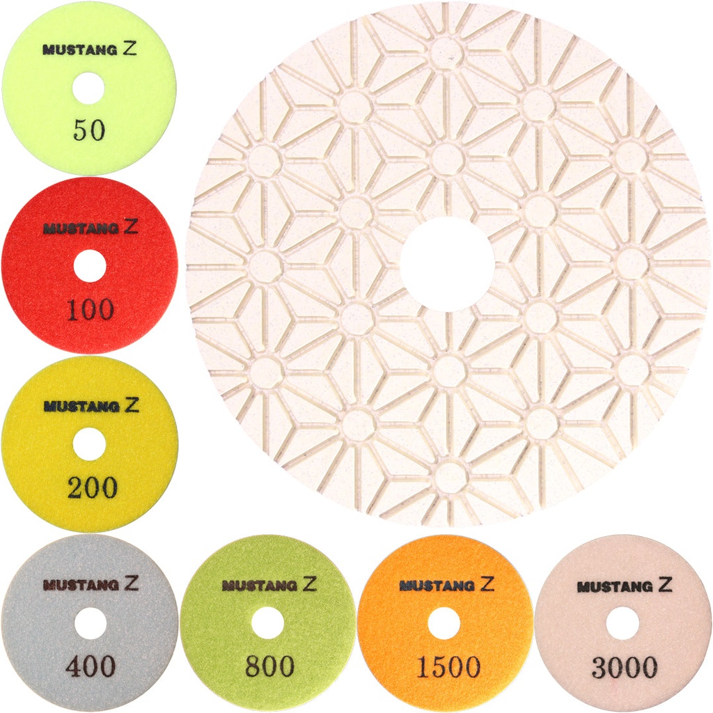 MUSTANG Z Series ES/Granite Wet Pad 4" x 3.0mm, #800