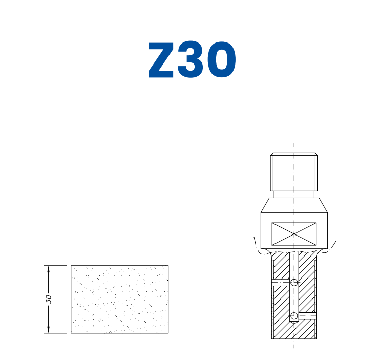 SC23034 LINE 20 30mm Flat Edge Profile Z30 Position 3 BiPower Electroplated Kit (soft materials, marble)
