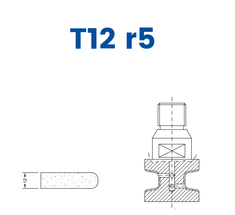 SC23243 LINE 20 12mm Eased Top & Bottom r5 Profile T12 r5 Position 3 BiPower Electroplated Kit (soft materials, marble)