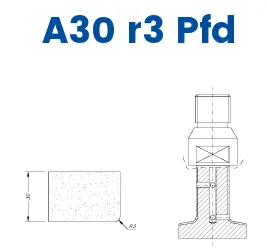 Marmo Elettromeccanica SC25011 LINE 20 30mm r3 Eased Edge Polished Face Down Profile A30 r3 Pfd Position 5 Longlife+ EHS Kit (all materials, high speed)