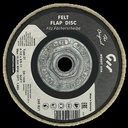 4-1/2 X 5/8-11 FELT POLISHING FLAP DISC 5/DISC