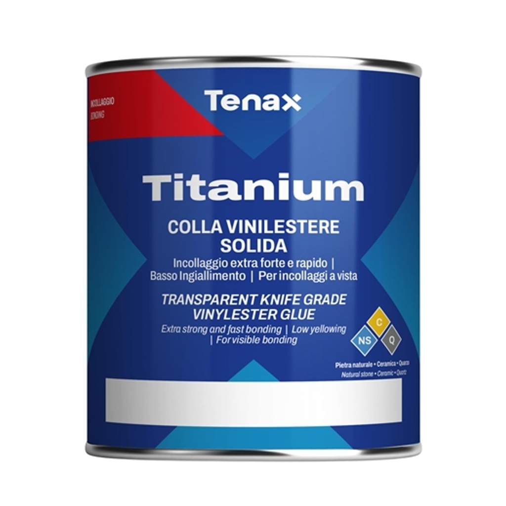 [1CAA00BOO4] Tenax Titanium Transparent Knife Grade Vinylester Glue — 1 Gallon