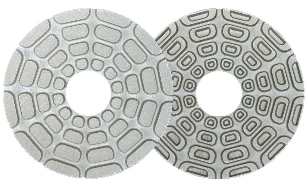 APEXX ELLIPSE Velcro-Back In-Line Polishing Wheel 5" x 5mm x Step-1 , Velcro Color GRAY