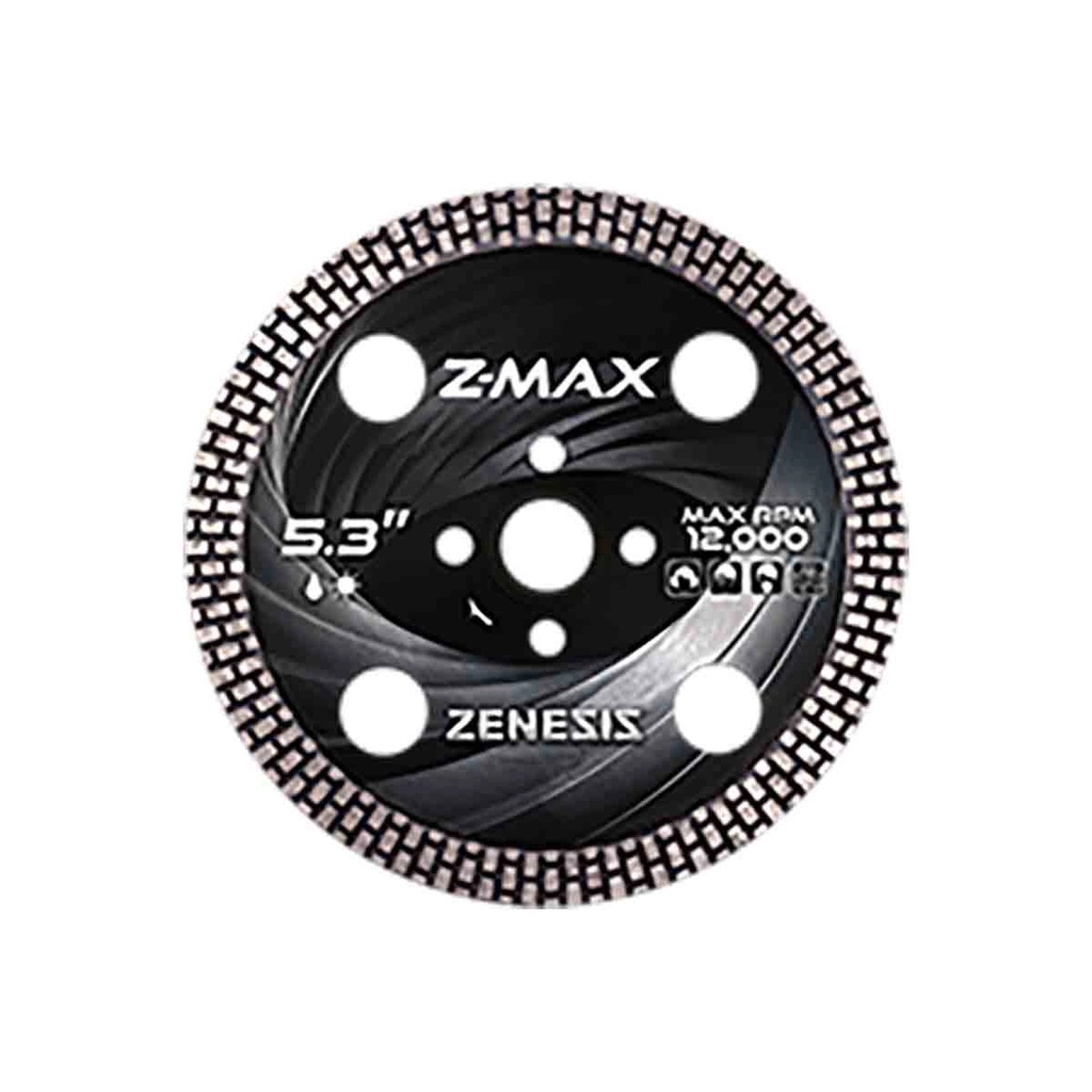 5.3" ZENESIS Z-Max Turbo Blade For Quartzite, Granite, Engineered Stone
