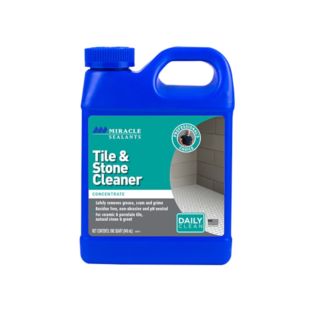 [MSTSC] Miracle Sealants Tile & Stone Cleaner — Quart, pH-Neutral Concentrate for Stone, Tile & Grout