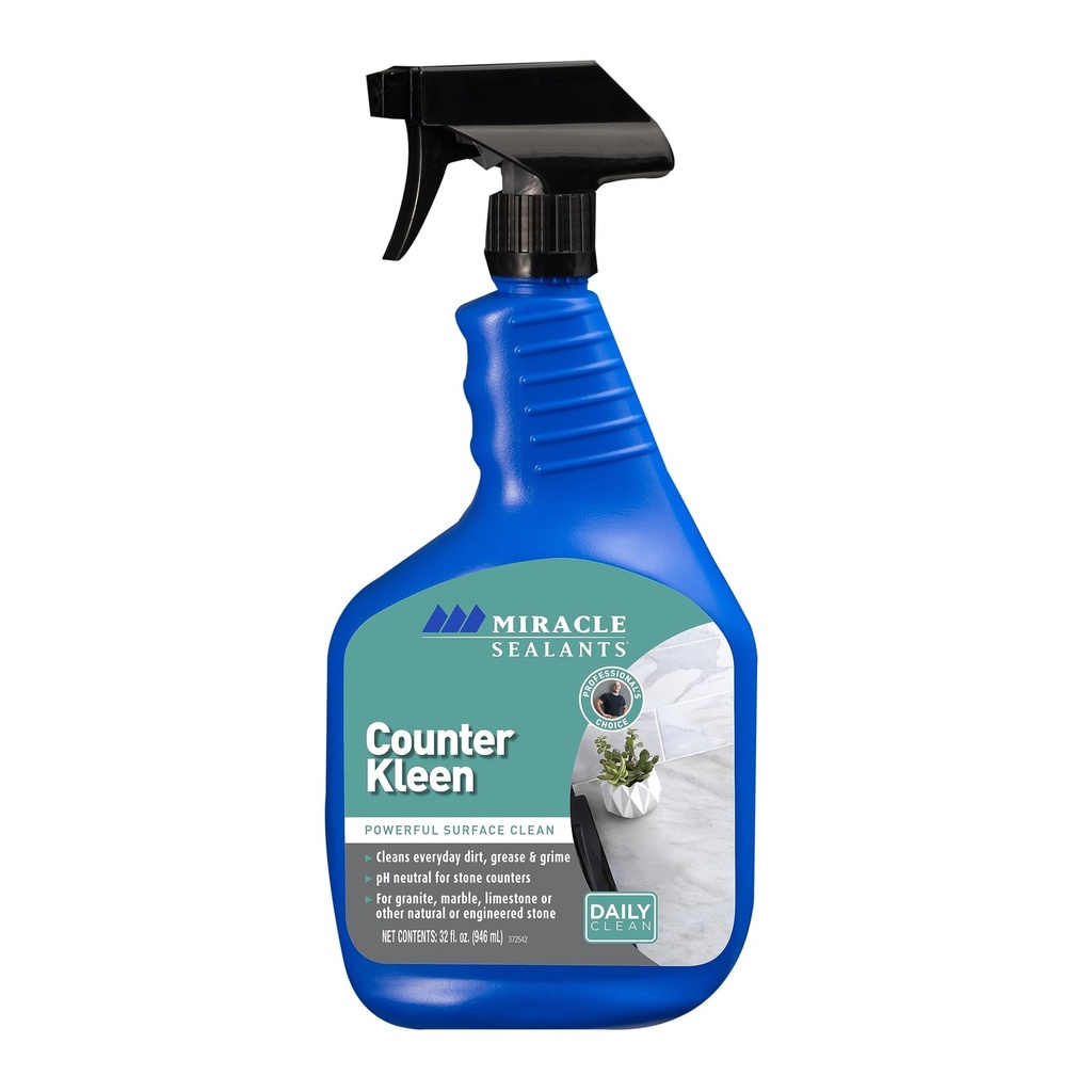 [MSCKCS] Miracle Sealants Counter Kleen — 32 oz Ready-to-Use pH-Neutral Countertop Spray for Granite, Marble & Quartz