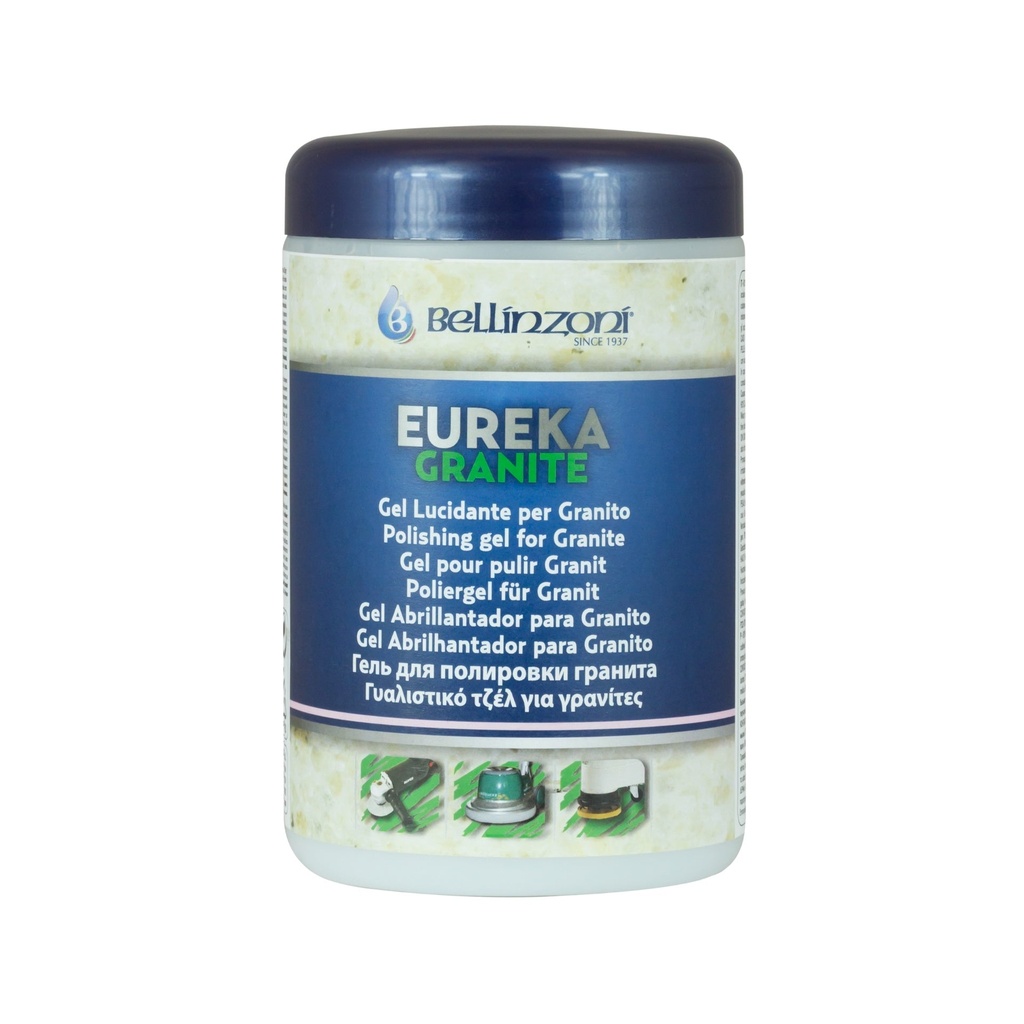 [081NGELGRA01] Bellinzoni Eureka Granite — Water-Based Polishing Gel for Granite & Silica Surfaces (1 L)