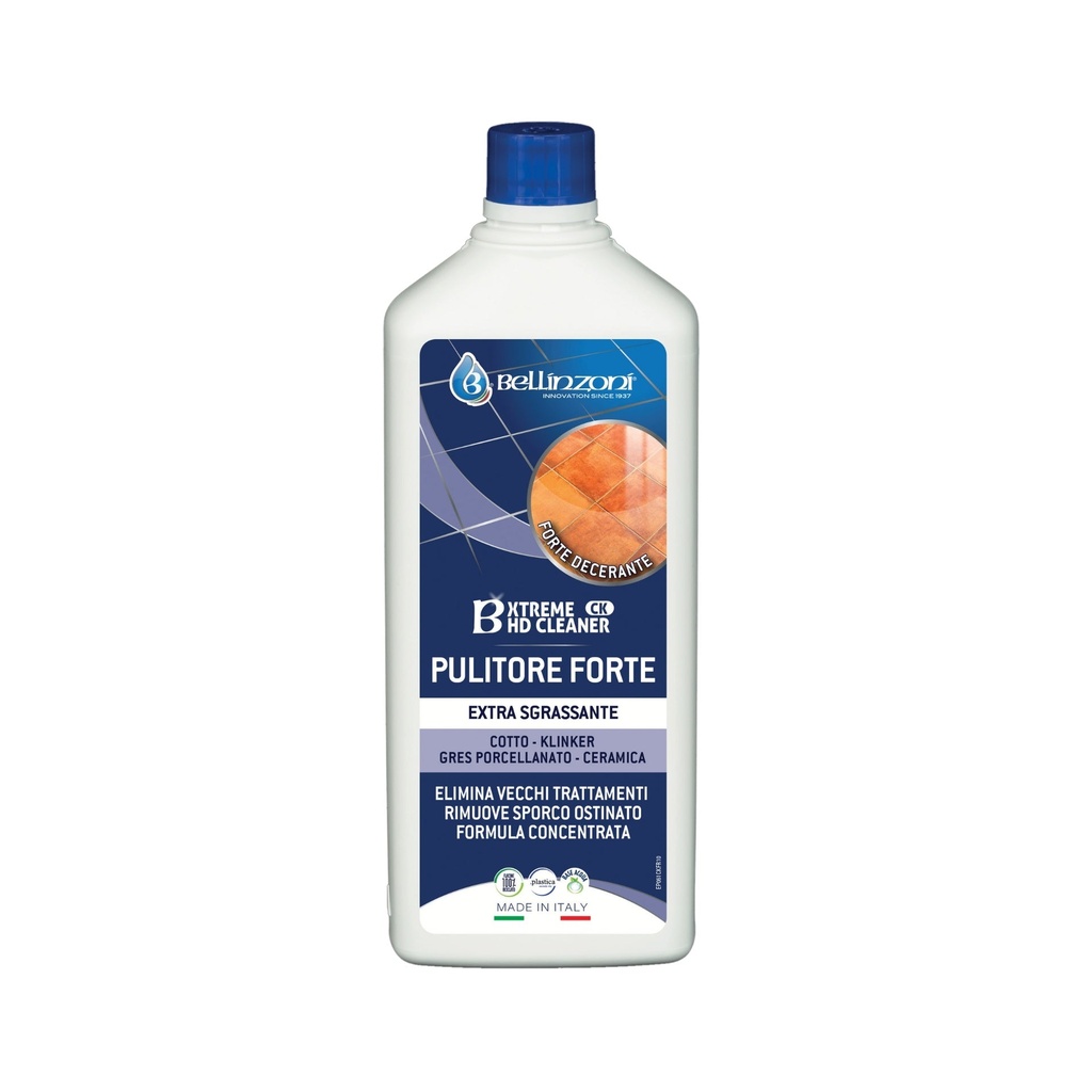 [P061XTCK10L] Bellinzoni B-Xtreme HD Cleaner CK Super-Concentrated Degreaser for Terracotta, Clinker and Glazed Ceramic — 1 L (33.8 fl oz)