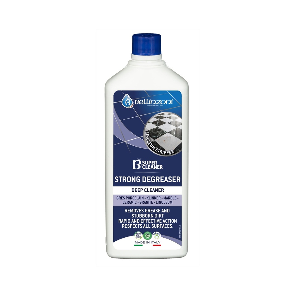 [P117SPC10L] Bellinzoni B-Super Cleaner Low-Alkaline Degreasing Deep Cleaner — Acid-Free, 1 L (33.8 fl oz)