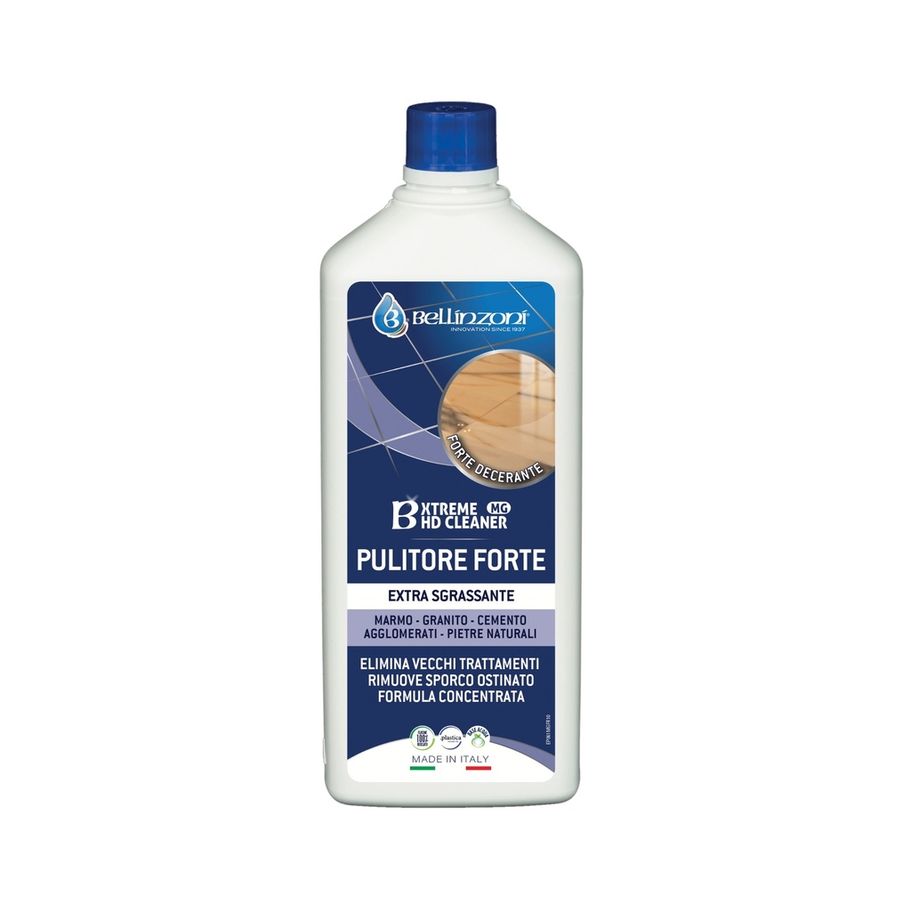 Bellinzoni B-Xtreme HD Cleaner MG Super-Concentrated Degreaser for Marble, Granite and Terrazzo — 1 L (33.8 fl oz)