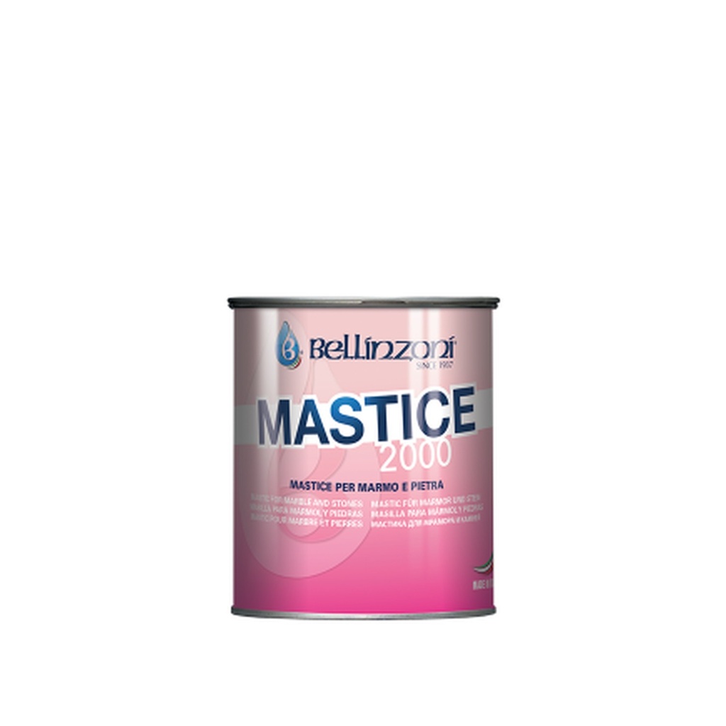 [303MTRL18] Bellinzoni Mastice 2000 Transparent Flowing Polyester Adhesive — 17 kg (5 gal)