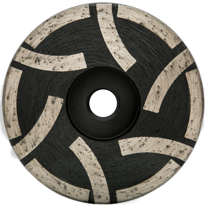 4" Cyclone Flat Resin Cup Wheel No Water Channel Coarse