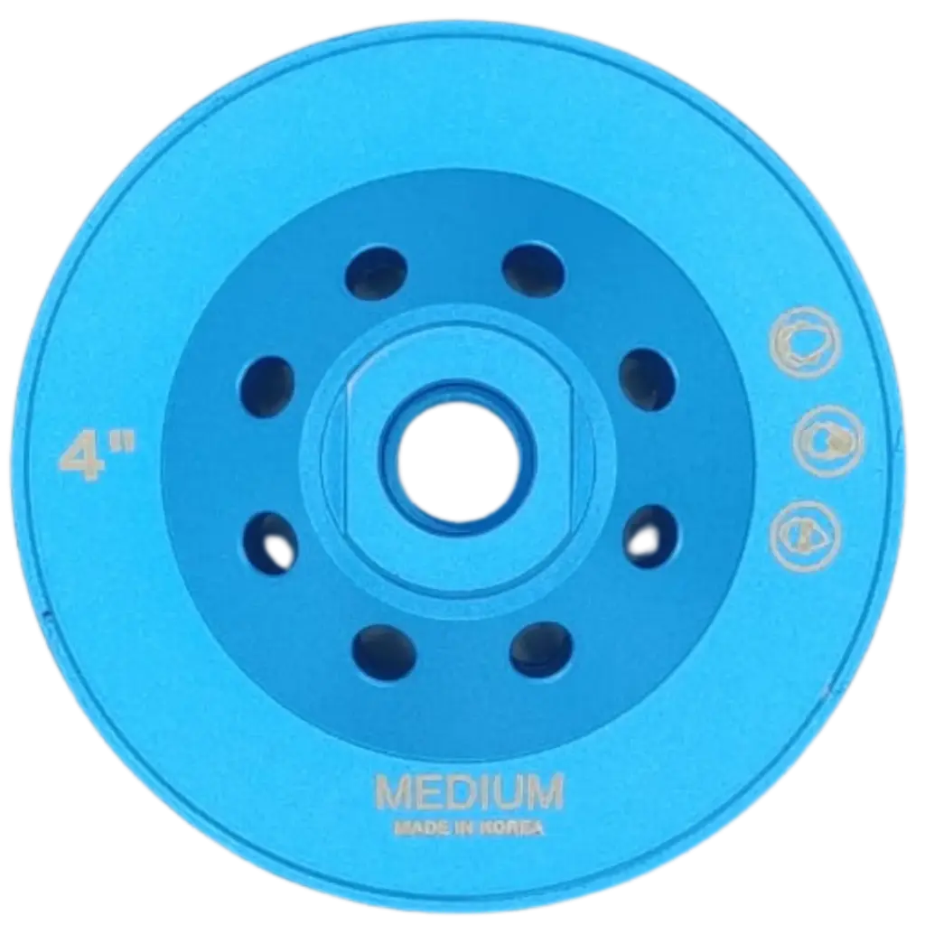 4" Turbo Cup Wheel,  Aluminium Body, (60/80) Medium