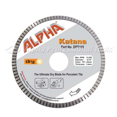 [DPT115] Alpha Professional Tools Katana Blade 4-1/2"