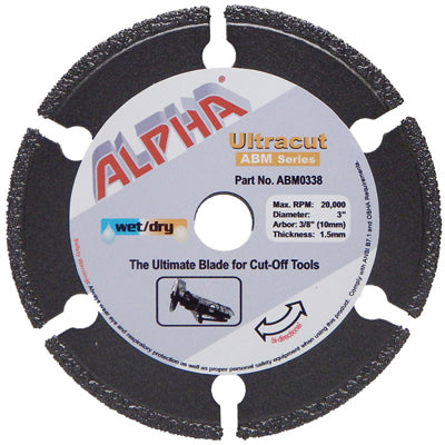 [ABM0338] Alpha Professional Tools Ultracut ABM 3" 3/8"