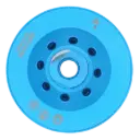 Kratos 4" Turbo Cup Wheel, Resin Filled - Medium