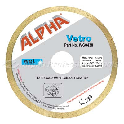 Alpha Professional Tools Vetro Blade 4-3/8"