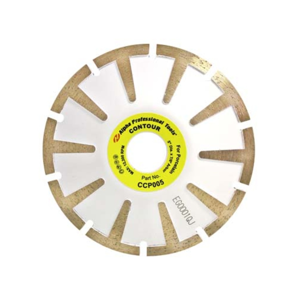 Alpha Contour for Porcelain 4.5" Curve Cutting on Porcelain, Crystallized Glass and Sintered Slabs
