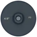 4.5" Vacuum Brazed Cup Wheel - Fine