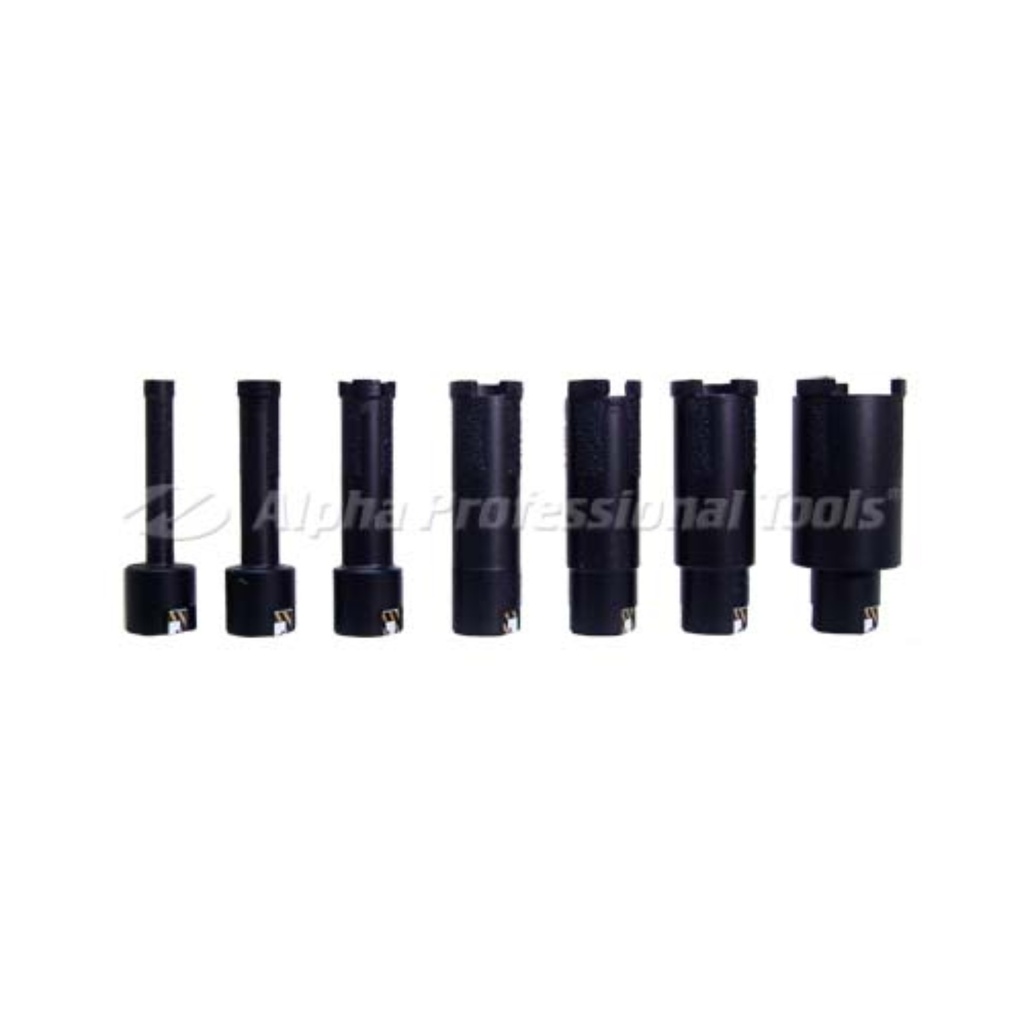 Alpha Dry Core Bits for Granite and Engineered Stone (1")