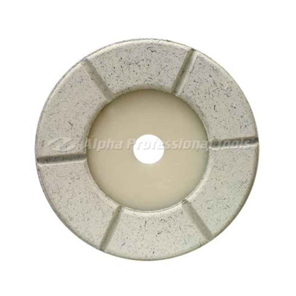 Alpha Advantage Final Polish Disc for Floor Polishing (3.5" Diameter, Buff Grit, White)