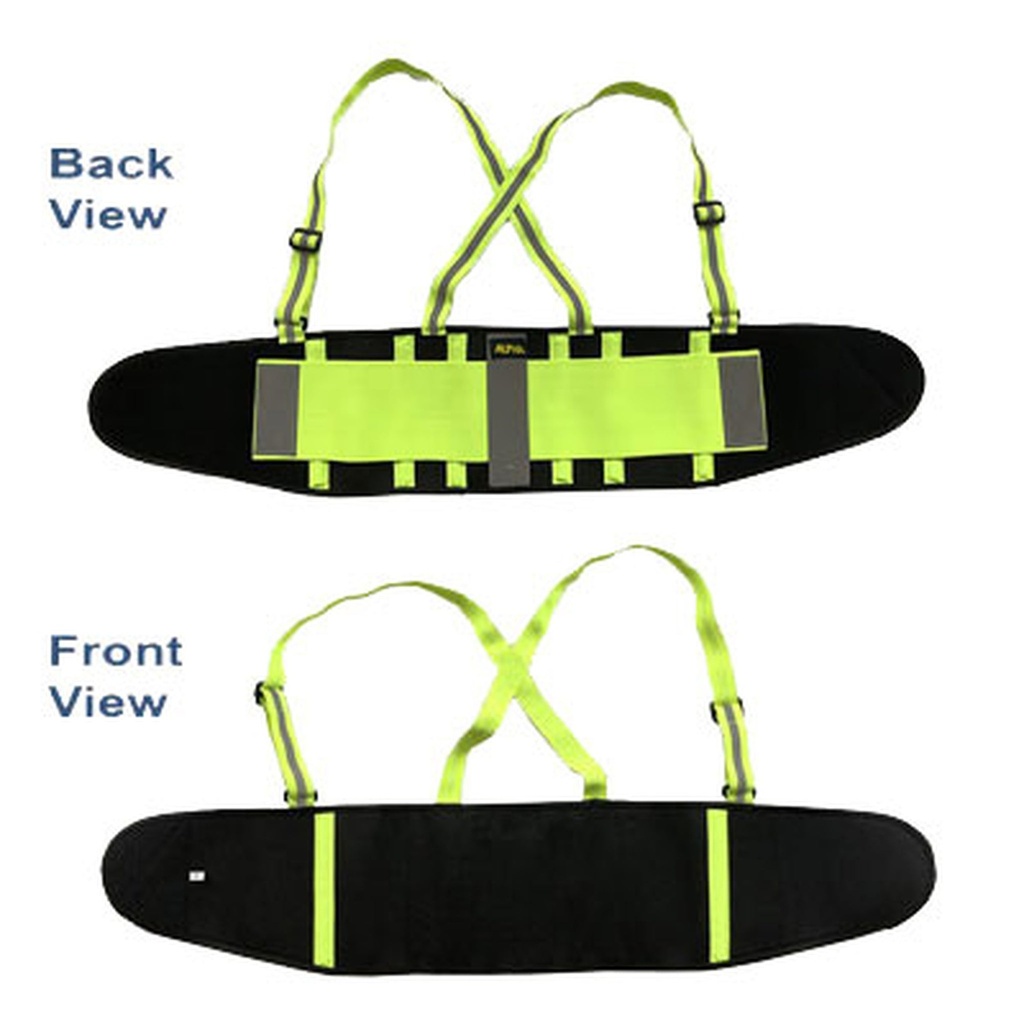 Alpha Professional Tools Lumbar Support Belt Blk L